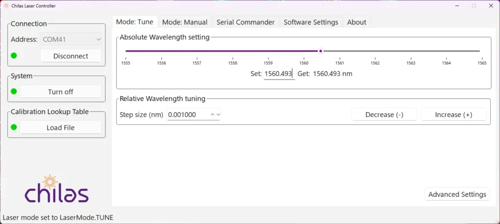 software interface which includes a graphical user interface (GUI)
